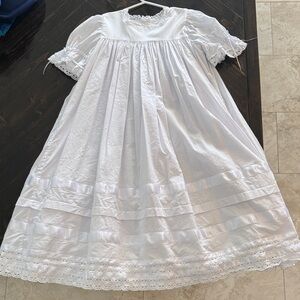 Strasburg Lace-Trim Girls' gown